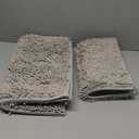 BOANKODU Bathroom Rugs Sets 2 Piece, Extra Soft Chenille Bath Mat Absorbent Bathroom Rug, Bathroom Mat with PVC Non-Slip Bottom, Machine Washable Bath Rugs (32x20 Inch + 24x16 Inch, Light Grey)