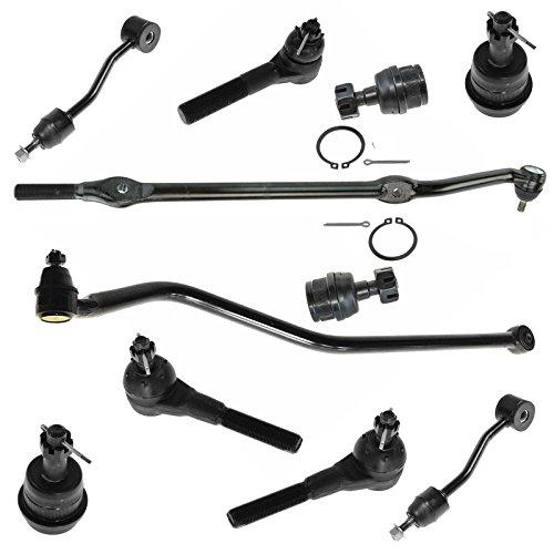 TRQ Front Steering & Suspension Kit Ball Joint Sway Bar Stabilizer Link Tie Rod Track Bar Compatible with 1997-2006 Jeep Wrangler