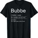 Yiddish & Jewish Grandma Bubbe T-Shirt Female, Large