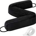 Comfyanno 38 Weighted Under Door Draft Stopper, Fits Front, Bedroom, Interior Door, Easy to Install, Block Cold Air Draft from Bottom Door, 2.2lb, Fits Door Gap up to 3, Black