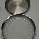 Stainless Steel Mesh Tray Set with Drip Pan, Air Fryer Basket and Tray, Kitchen Colander, Vegetable and Fruit Strainer, Food Filter, BBQ Prep Tool, Fruit Serving Dishes (7.48 inch)