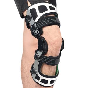 Orthomen OA Unloader Knee Brace for mild to Moderate Knee osteoarthritis Men & Women Orthopedic Solution for Knee Stability, Pain Relief, and Injury Recovery (XL/Right) (Silver)