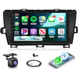 Car Stereo [4GB+64GB] for Toyota Prius (2010-2015) with J.B.L, 9-Inch Touch Screen Car Radio Android 13 CarPlay Android Auto, BT5.0 WiFi GPS RDS FM EQ with Backup Camera