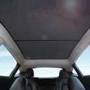 Topfit for Model Y Sunshade Roof Window Insulation UV Rays Protection Sun Shade for Tesla Model Y Heat Blocking Shades 2017-2024 (Model Y(2020-2025) Mesh black)