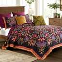Greenland Home Fashions Jessa Vintage Boho Collection Quilt Set, 3-Piece Full/Queen