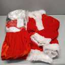 Boys Santa Costume Kids Santa Suit 9 PCS Youth Santa Costume for Halloween Christmas Holiday Cosplay Party (Large)
