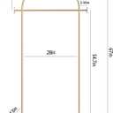 TIEOU Metal Gold Coat Rack, Freestanding Entryway Stand, Hat Coat Hanger, Small Clothing Rack, Modern