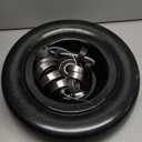 11x4.00-5 Lawn Mower Tires Flat Free with 3/4" or 5/8" and 1/2" Bearings, 3.6"-6.7" Centered Hub, Load 330lbs,11x4.00-5 Tire Zero Turn Front Tires- 1 Pack