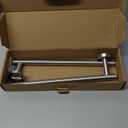 HITSLAM Brushed Nickel 24 Inch Towel Bar for Bathroom, SUS304 Stainless Steel Bathroom Towel Rack Wall Mounted, Modern Home Decor Bath Towel Holder with Hardware Accessories (Total Length 25.7 Inch)