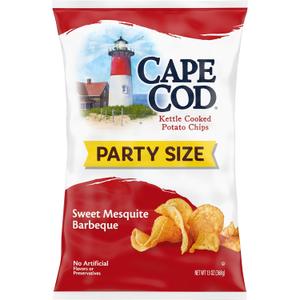 5 x Cape Cod Potato Chips, Sweet Mesquite Barbeque Kettle Chips, 13 Oz