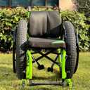 All-Terrain Wheelchair Tires (Pair) - 12.5" Air-Filled Pneumatic Tires for Sand, Snow, Beach - Superior Comfort & Traction - Quick-Release Compatible - for Outdoor Adventures