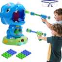 EagleStone Moveable Dinosaur Shooting Toys Triceratops Action,Kids Shooting Games with LCD Score Record&LED, Enhancing Hand-Eye Coordination Toys for Boys and Girls
