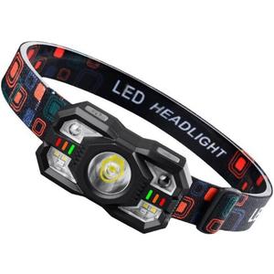 IR Motion Sensor Head Lamp Rechargeable Headlight Portable LED Headlamp Waterproof Flashlight Camping Fishing, Pack Of 6