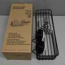 LEVERLOC Shower Caddy Suction Cup, Suction Caddy with Hooks and Soap Holder for Bathroom, No-Drilling Bathroom Shower Organizer, Black