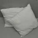 OKBA Throw Pillows Insert Set of 2, with 100% Cotton Cover, Bed and Couch - Indoor Hotel Decorative Pillows, 12x12 in White Pillows Inserts