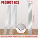 2 Pcs 304 Stainless Steel Strips, Brushed Self-Adhesive Strip Metal Trim Strip, Finishing Sheet Metal Strips for Microwave/Oven/Range/Cooktop, 30" Long, 3" Wide Gap Filler for Kitchen Decor
