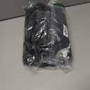 LIFEREVO 2 Pack Fluffy Faux Rabbit Fur Throw Pillow Covers, Luxury Plush Shaggy 18x18 Bubble Waffle Cushion Covers Zipper Closure, Decorative Furry Fuzzy Pillow Shams for Bedroom Living Room, Black