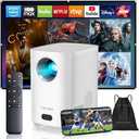 [Electric Focus]Projector with WiFi and Bluetooth, Native 1080P 15,000 Lumens 4K Supported, Agreago Outdoor Movie Projector for Home Theater UP to 300", for iOS/Android/Laptop/TV Stick/HDMI/USB