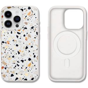 Sonix Case for iPhone 15 Pro | Compatible with MagSafe | 10ft Drop Tested | Marble Terrazzo Confetti