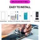 for iPhone 13 Pro Screen Replacement Kit with Earpiece Flex Cable Proximity Sensor 3D Touch LCD Screen Display Digitizer A2483 A2636 A2638 A2639 A2640 6.1 inch