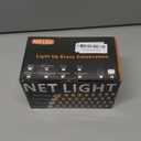 Lovelite 360 LED Net Lights, 21ft x 5ft Christmas Mesh Lights Clear Wire 8 Modes, Waterproof Connectable String Light Plug in for Xmas Tree Bushes Garden Outdoor Party Decorations - Warm White