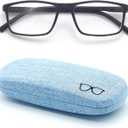1-Pack Reading Glasses, 197 Matte Black Frame 0.75