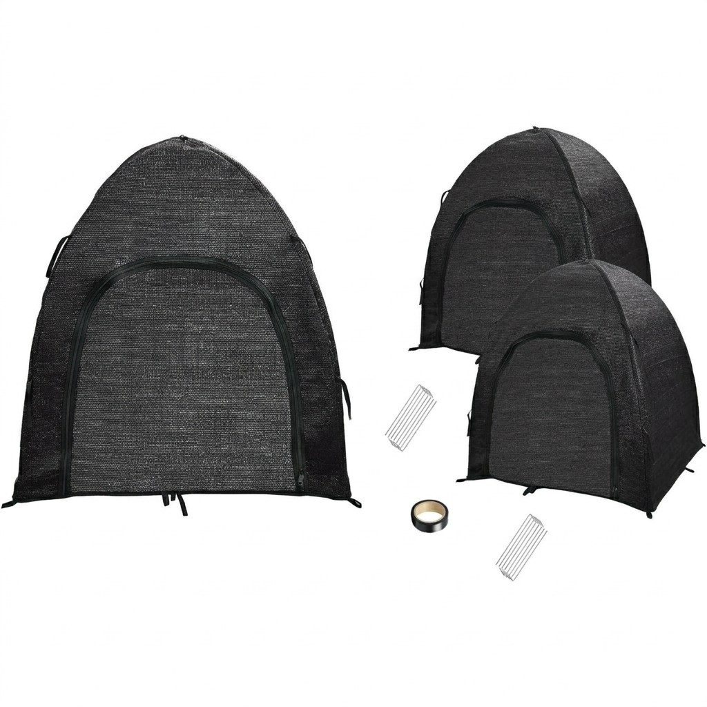 Winter Plant Covers for Snow and Ice Protection Shrub Cover Freeze Protection Plant Tent Protect Outdoor Plant and Potted Plant from Snow Frost Sun and Animal with Zipper Door 22*22*22 (2Packs)