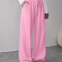 ATHMILE Womens Sweatpants Baggy Sports Wide Leg Fall Y2K Athlrtic Track Pants Casual Joggers Pocketed 2026 Trendy Pink (Pink, S)