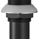 Black Pop Up Drain Stopper with Overflow Bathroom Faucet Vanity Sink Pop up Drain Matte Black Fits Bathroom Standard Sink Hole 1-1/2" to 1-3/4"