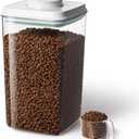Ankou Dog Food Storage Container with 130ml Scoop 4L/4.2qt Airtight Dog Food Container for Kibble & Treats, BPA-Free Cat Food Storage Container, Stackable Pop Lid Plastic Container with Lid