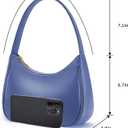 Women's Shoulder Bags, Small Hobo Tote Elegant Clutch Purse with Zipper Closure