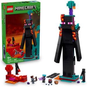 LEGO Minecraft The Enderman Tower Building Toy for Boys & Girls - Video Game Building Set for Kids, Ages 9+ - 2 Toys in 1 for Player Vs. Player Pretend Play - Gift Idea for Gamers - 21279