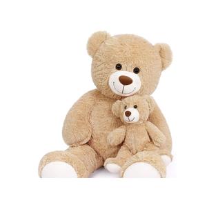 Big Teddy Bear Stuffed Animal Big Teddy Bear Mama with Baby Giant Teddy Bear Stuffed Animal Bear for Kids, Girlfriend on Mother's Day, Valentine's Day, Christmas(100CM,Light Brown)