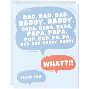 Pack of 2 ALY LOU Dad Birthday Card For Husband Him, Thank you Grandpa Stepdad Greeting Card for Parents (Dad daddy papa)