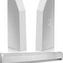 2 Pack End Caps for Baseboard Heater Covers, Includes Silicone Left and Right Radiator Cover, Fits Most Standard Baseboard Heaters, Easily Trim to Fit, Durable, Efficient Design (Height 7.75 inches)