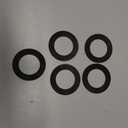 1-3/4" (45mm) ID x 2-3/4" (71mm) OD Nitrile Rubber Seal Washer Gasket – Fits 1-3/4" Tub Drain, 1" Bulkhead Fittings for 1-3/4" Hole Size – Water Tanks, Rain Barrels, Aquariums, Plumbing (5-Pack)