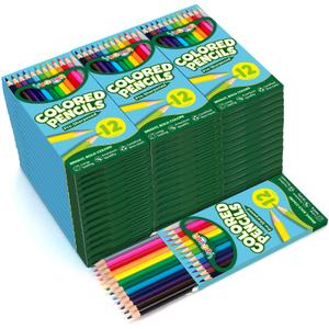 YEGEER 900 Count Colored Pencils Bulk, 12 Assorted Colors, 75 Packs Pre-sharpened Coloring Pencils Set for Kids and Adult, Teachers Essential Classroom Prizes, Back to School Supplies