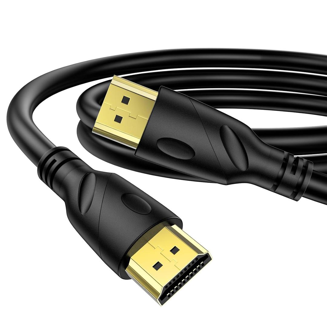 8K HDMI Cable 6ft, 48Gbps Ultra High Speed HDMI 2.1 Cord,Gold Plated Connectors, Supports 8K@60Hz & 4K@120Hz,eARC, HDR, 3D,Compatible with PS5, Xbox Series X/S, Soundbar, 4K TV, Blu-Ray Player