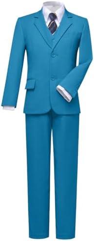 Visaccy Boys Suits Slim Fit Dress Clothes Ring Bearer Outfit, 20Y