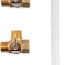 Camco 12-inch by-Pass Kit, 10 Gallon Tanks, Made with Nylon Reinforced Hose and Durable Brass Valves 