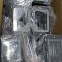 Tewei 6 Pack Outdoor Wall Lights Dusk to Dawn Exterior Light Fixture, 3-Layer Black Outdoor Lights for House, IP65 Waterproof Up and Down Outside Porch Lights for Garage Patio, 3000K