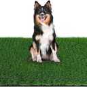 Grass Pad for Dogs 59.1 x 39.4 inches, Strong Absorbency Soft and Real Grass for Pets Potty Training, Easy to Clean Fake Grass for Dog Indoor Outdoor Use (1 Pack) (Green)