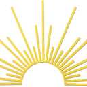 Bnesi Sun Metal Wall Art Sun Wall Decor Gold Metal Decor for Living Room Bedroom Modern Home Decor Unique Housewarming Gift for Minimalist Boho Style Home Art Lovers (Gold)