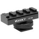 YUEOCT 2in1 Finder Mounting Adapter 11mm 20-21mm Picatinny Dovetail Rail w 1/4" Hole for Finderscope Guide Scope Red Dot Reflex Sight Mount DSLR Camera Hotshoe Coldshoe Hot Cold Shoe (Updated Version)