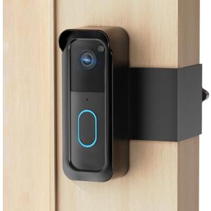 Blink Doorbell Mount, 2nd Gen Anti-Theft Blink Doorbell Camera Mount No Drilling with Rain Cover, Fit for Blink Video Doorbell 1st & 2nd Gen, No Block Sensor & Night Vision