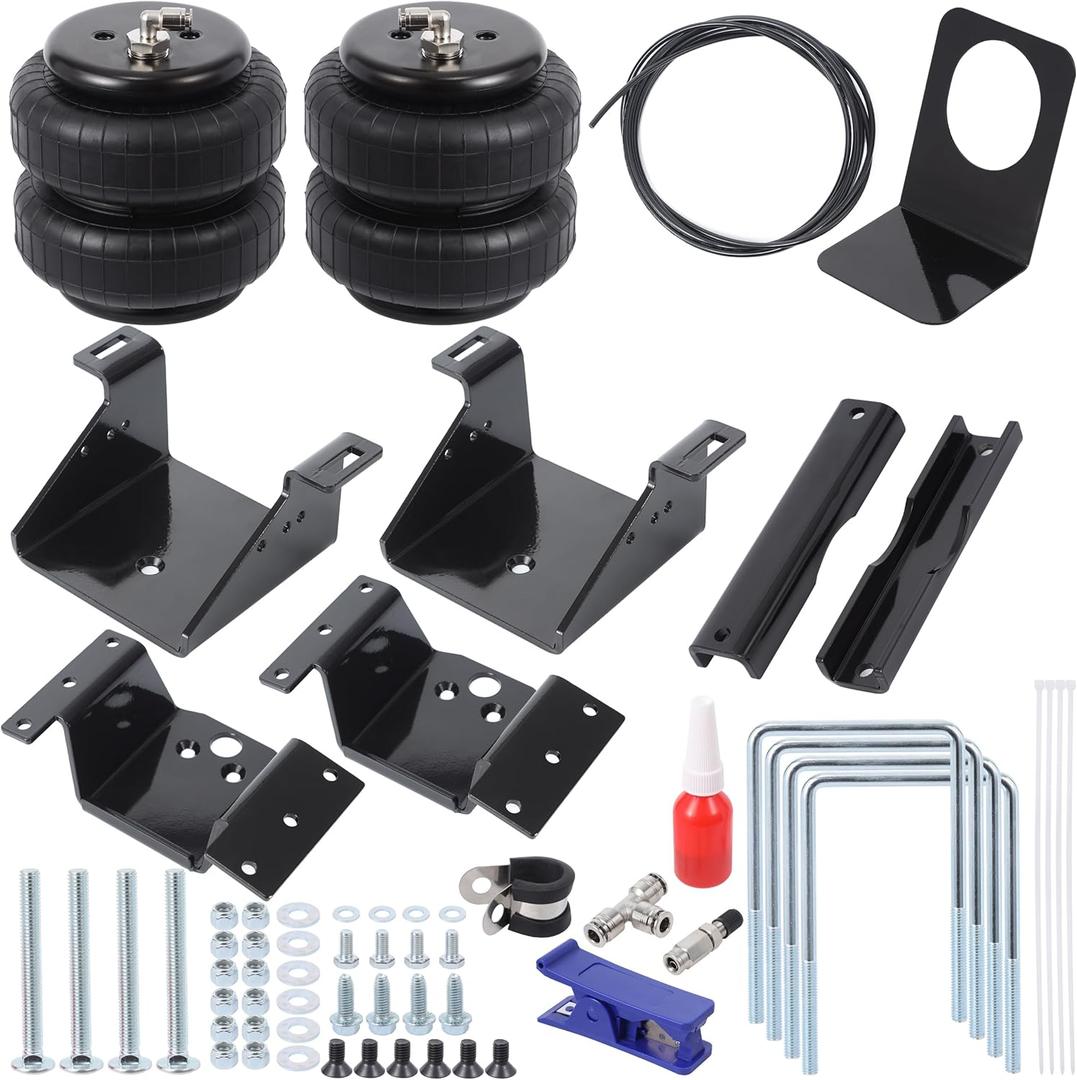 Air Bag Airbag Suspension Kit fit for 2011-2017 Chevrolet Silverado 2500 3500, GMC Sierra 2500 3500 Rear Air Lift Helper Bags Spring Kit, Load Leveling Capacity 5,000 lbs
