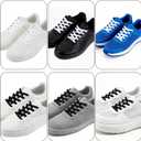 6 Pairs Flat Rope Shoe Laces for Sneakers, 4 Inch Long Flat Athletic Shoelaces Replacement Shoe Laces for A F-1 Shoes Sweatpants Hoodies Shorts Shoes Bags Accessories