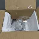 Bathroom Light Fixtures, 1-Light Matte Black Vanity Light with Hand-Blown Globe Glass Shade, High Clarity & Durable, Wall Sconce for Mirror, Kitchen, Bedroom, Hallway