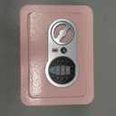 0.23 Cubic Feet Safe Box, Small Safe W/Fireproof Bag, Keys & Pass Code, Digital Electronic Security Money Box for Cash, Document, Home, Office, Hotel Use, Pink, 6.69"D x 9.06"W x 6.69"H