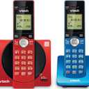 VTech Cordless Phone System, 2 Handset Landline Phones with Caller ID/Call Waiting, Full Duplex Speakerphone, Illuminated Keypad, ECO Mode, Wall Mountable - CS6919-2R